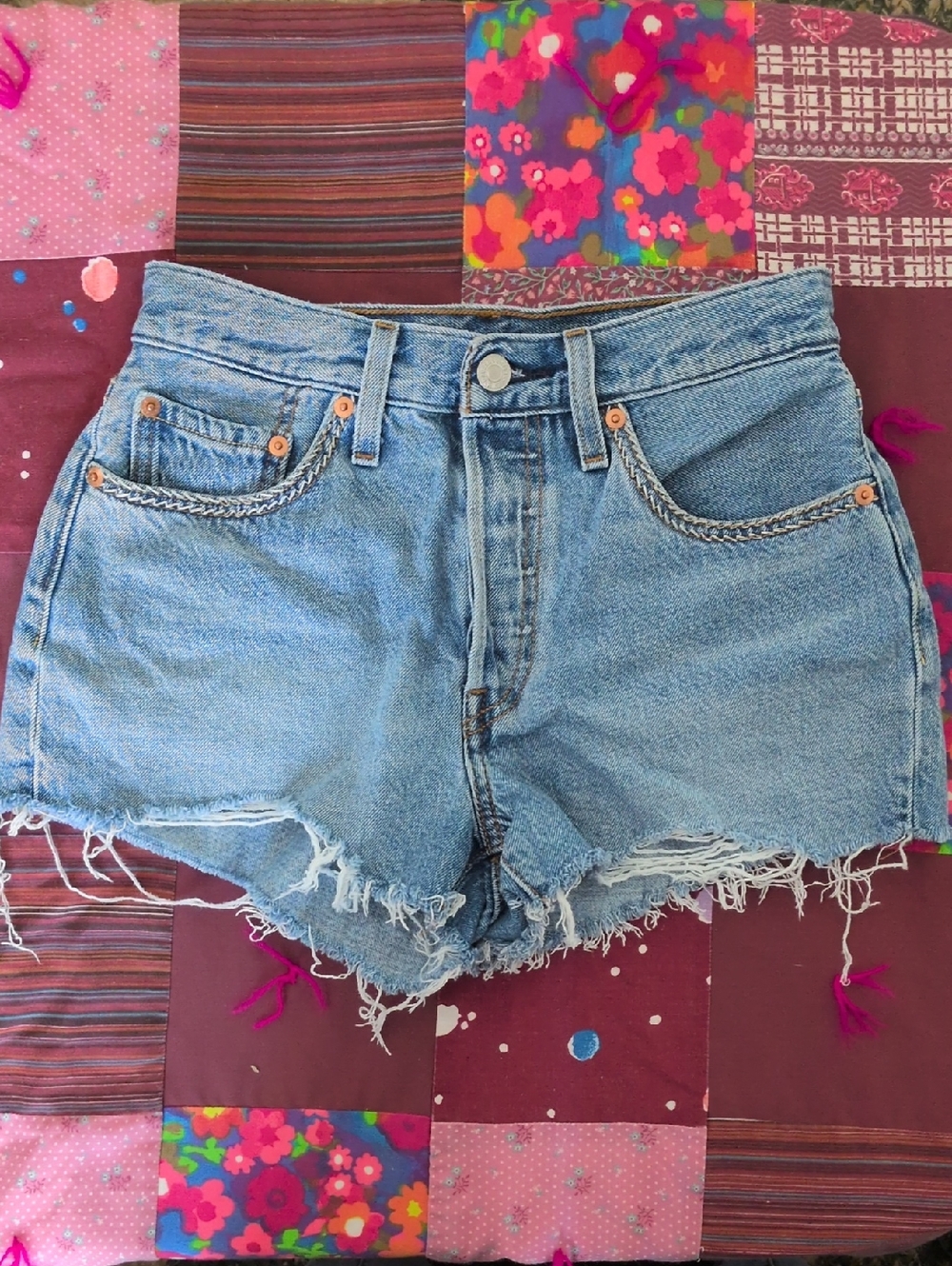 Classic 501 Light Blue Denim Shorts
